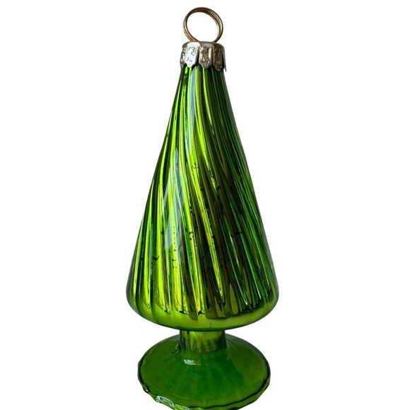 Crate and Barrel Blown Glass Holiday Tree Placecard Holders | 3 Sets, 12 Total - Picture 5 of 10